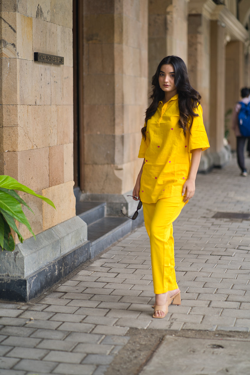 Heartfelt Sunshine Yellow Co-Ord Set