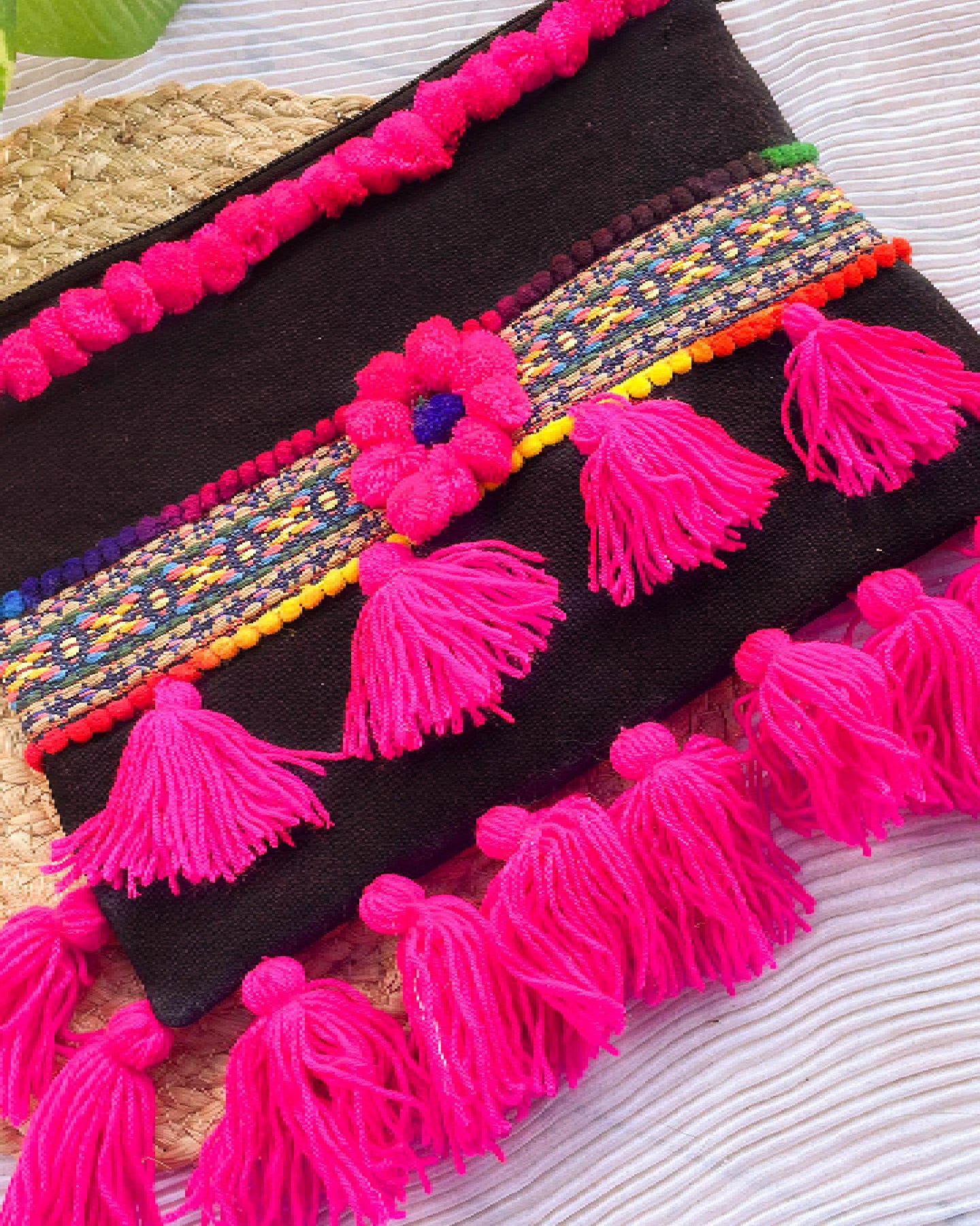 PINK NEON BOHO BAG