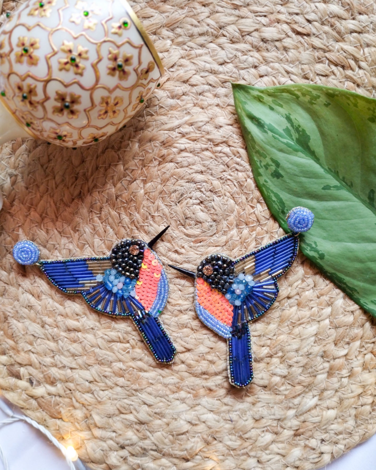 BLUE BIRD EARRINGS