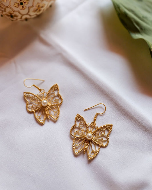 GOLDEN BUTTERFLY EARRINGS